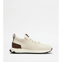 Sock Sneakers in Fabric and Leather