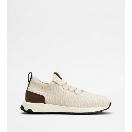 Sock Sneakers in Fabric and Leather