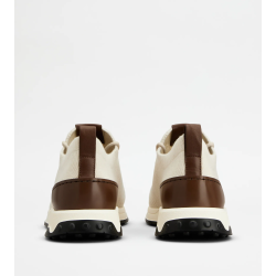 Sock Sneakers in Fabric and Leather