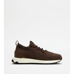 Sock Sneakers in Fabric and Leather