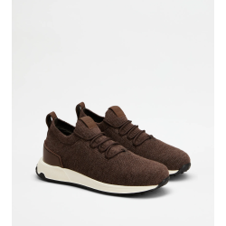 Sock Sneakers in Fabric and Leather